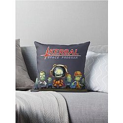 Kerbal Space Program Team Throw Pillow