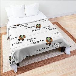 Build Fly Dream Crash Kerbal Space Program Kerbals Comforter