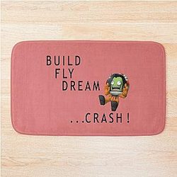 Build Fly Dream Crash Bath Mat - Kerbal Space Program