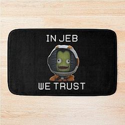 In Jeb We Trust Bath Mat - Kerbal Space Program