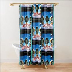 Kerbal Space Program Graphic Shower Curtain