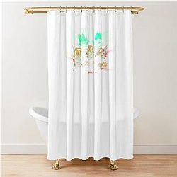 Kerbal Space Program Unisex Cotton Graphic Shower Curtain