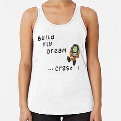 Build Fly Dream Crash Kerbal Space Program Racerback Tank Top