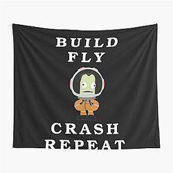 Build Fly Crash Repeat Tapestry - Kerbal Space Program