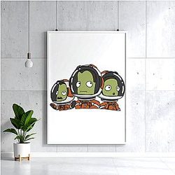 Cosmic Exploration Crew Kerbal Space Program Posters