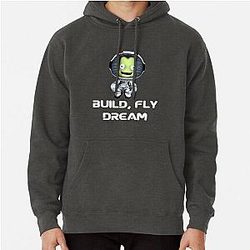 Build Fly Dream Crash Pullover Hoodie - Kerbal Space Program