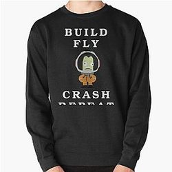 Build Fly Crash Repeat Kerbal Space Program Kerbals Pullover Sweatshirt