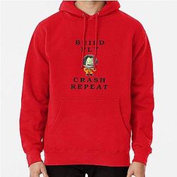 Build Fly Crash Repeat Kerbal Space Program Kids Cartoon Pullover Hoodie