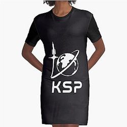 KERBAL SPACE PROGRAM Logo Graphic T-Shirt Dress