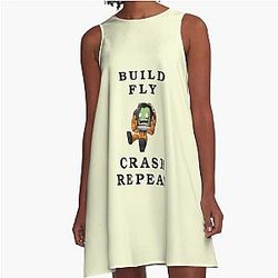 Build Fly Crash Repeat Kerbal Space Program Kerbals A-Line Dress