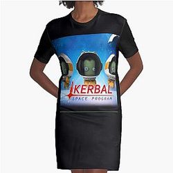 Kerbal Space Program Graphic T-Shirt Dress