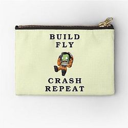 Build Fly Crash Repeat Kerbal Space Program Kerbals Zipper Pouch