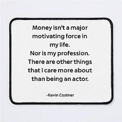 Kevin Costner On Money Quote Pad