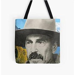Kevin Costner All Print Tote Bag