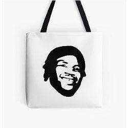 Kevin Holland White Over Print Tote Bag