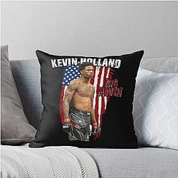 Kevin Holland Big Mouth Throw Pillow