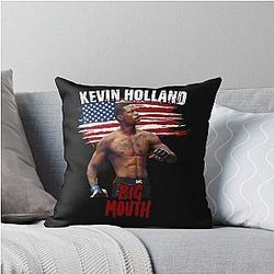 Kevin Holland Big Mouth Throw Pillow