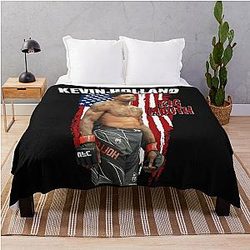 Kevin Holland Big Mouth Throw Blanket