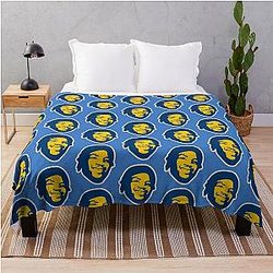 Kevin Holland Blue Throw Blanket