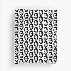 Kevin Lee Black White Duvet Cover