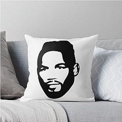 Kevin Lee Black White Throw Pillow