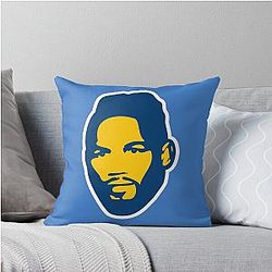Kevin Lee Blue Yellow Throw Pillow