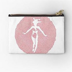 Mena Suvari in American Beauty by Sam Mendes when Kevin Spacey dreams of her with rose petals falling formed by small curved shapes 
                               - 
                                Zipper Pouch