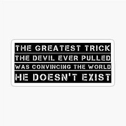 Devil in the Usual Suspects Movie Kevin Spacey Sticker