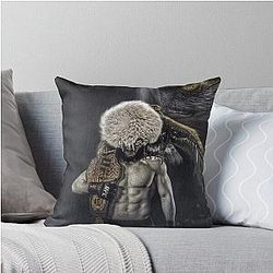 Khabib Nurmagomedov UFC GOAT Throw Pillow