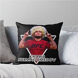 Khabib Nurmagomedov In Throw Pillow