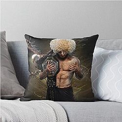 Art Khabib Nurmagomedov Throw Pillow
