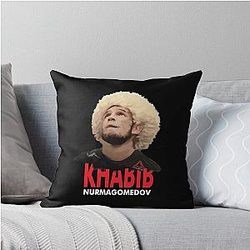 Khabib Nurmagomedov UFC World Champion Throw Pillow