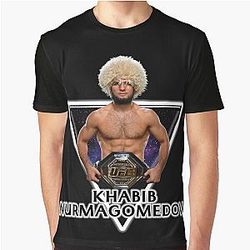 Khabib Nurmagomedov In Graphic T-Shirt