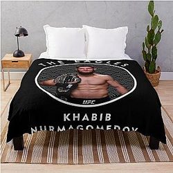 Khabib Nurmagomedov In the Circle Throw Blanket