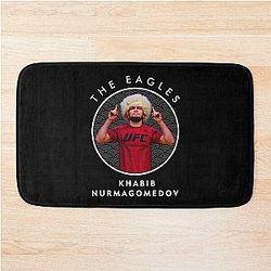 Khabib Nurmagomedov In Circle Bath Mat
