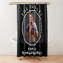 Khabib Nurmagomedov In Circle Shower Curtain