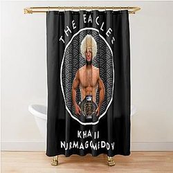 Khabib Nurmagomedov In Circle Shower Curtain