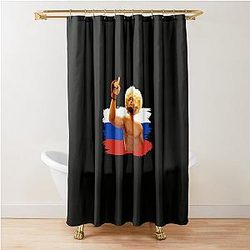 Khabib Nurmagomedov Russian Shower Curtain