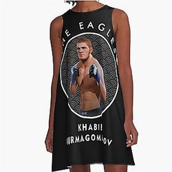 Khabib Nurmagomedov In A-Line Dress