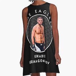 Khabib Nurmagomedov In A-Line Dress