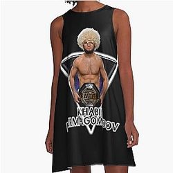 Khabib Nurmagomedov in a Line Dress