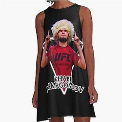 Khabib Nurmagomedov in A-Line Dress