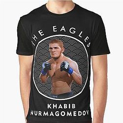 Khabib Nurmagomedov in Circle UPreme Graphic T-Shirt