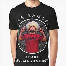 Khabib Nurmagomedov In Circle Graphic T-Shirt