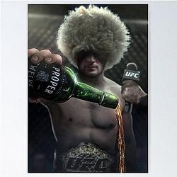 Khabib Nurmagomedov UFC Conor McGregor Proper 12 Whiskey Poster