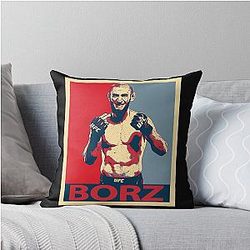 Khamzat Chimaev MMA Throw Pillow