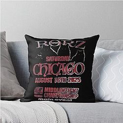 Khamzat Chimaev Borz Tour 2.0 Throw Pillow
