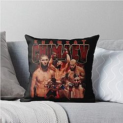 Khamzat Chimaev Throw Pillow