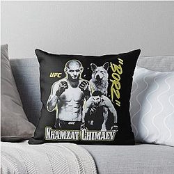 Khamzat Chimaev Borz UFC Throw Pillow