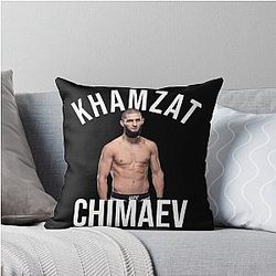 Khamzat Chimaev Borz Throw Pillow